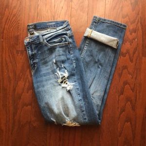 Just blue boyfriend jeans
